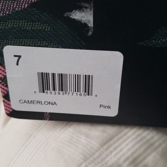 Kelly and Katie floral jeweled chunky heels sz 7 - Picture 5 of 5